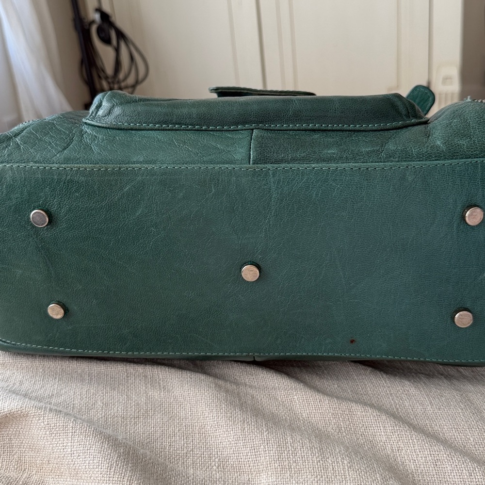 Free People Leather Teal Shoulder Bag Day to Evening 🌈 - Picture 12 of 14